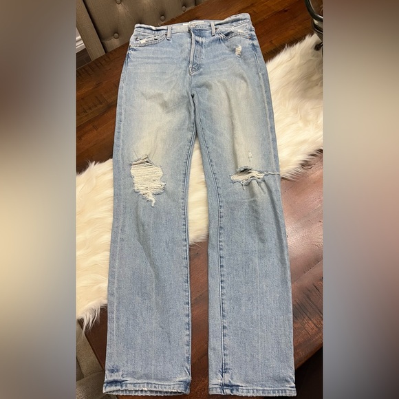 MOTHER The Huffy Skimp Superior Rope’s End Distressed High Rise Jeans 29 - Picture 2 of 6